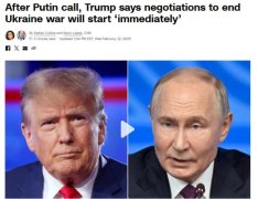 事关乌克兰危机，特朗普和普京及泽连斯基通话